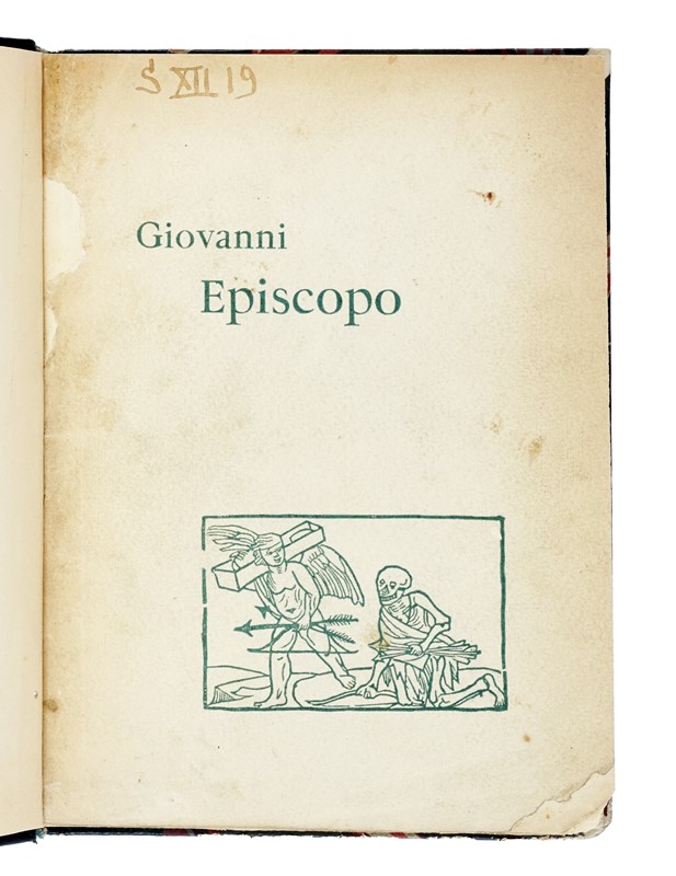 Dedica autografa su libro Giovanni Episcopo.