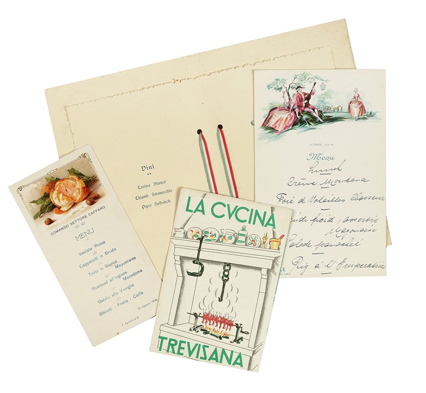 Raccolta di 77 menù.