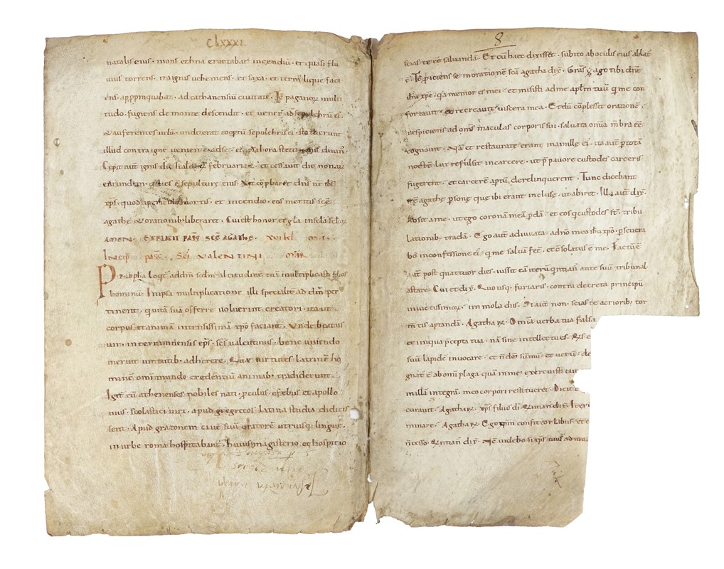 Raccolta di 13 pergamene. Testi profani e sacri.