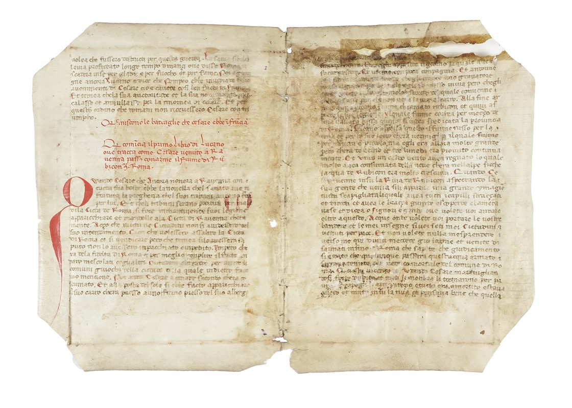 Raccolta di 13 pergamene. Testi profani e sacri.