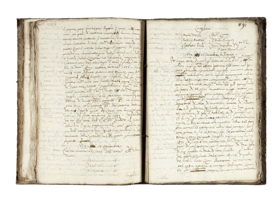 Serie di tutte le famiglie al numero di settanta aggregate alla nobiltà Veneta nel corso della gu...