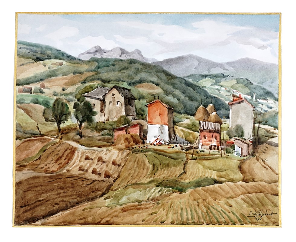 Lotto composto di 13 disegni e incisioni del XX secolo.