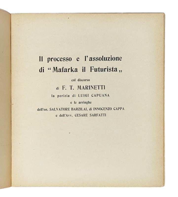 Distruzione. Poema futurista.