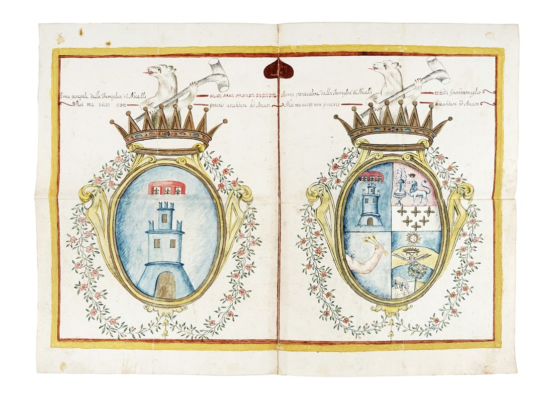 Miscellanea di manoscritti relativi alle famiglie Ballati Nerli, Schinchinelli, Sottovia.