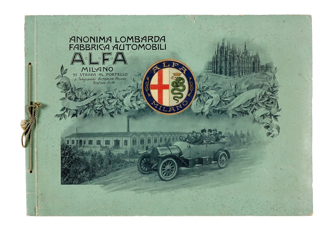 Raccolta di 43 opuscoli pubblicitari relativi a mezzi di trasporto, luoghi di villeggiatura, nego...