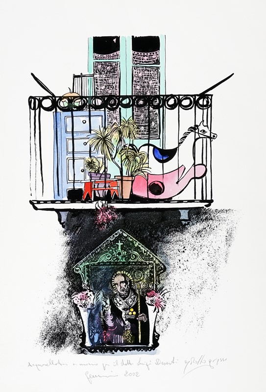 Lotto konvolut di 99 tra incisioni, disegni e portfolio.