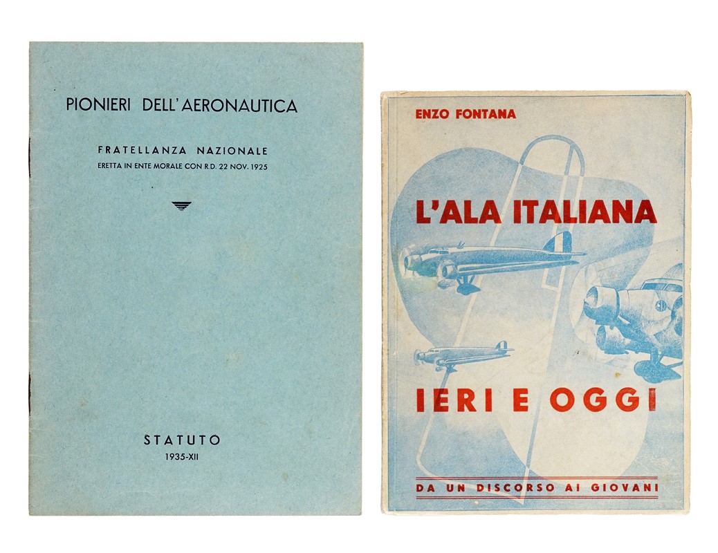 L'ala italiana ieri e oggi. Aeropitture di A.G. Ambrosi.