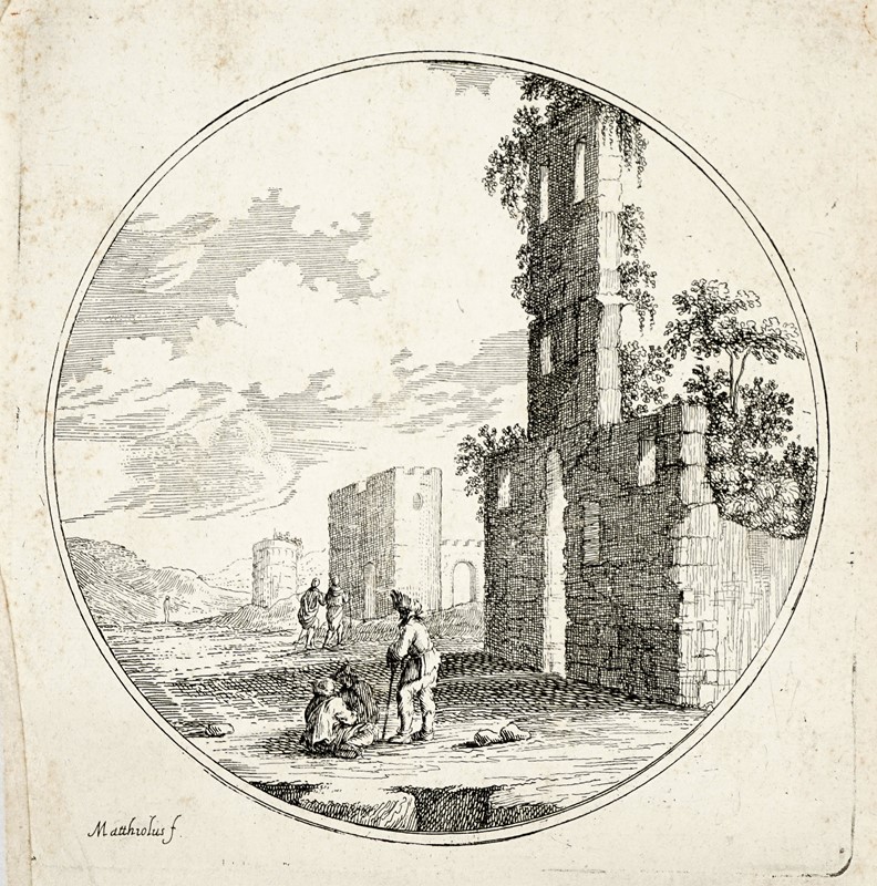 Lotto konvolut di 118 incisioni e due disegni.