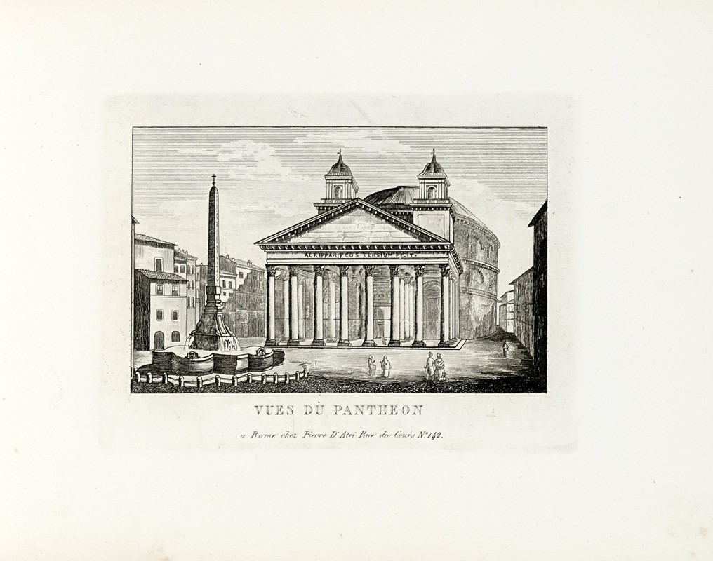 Nuova raccolta delle vedute antiche e moderne della città di Roma e suoi contorni.