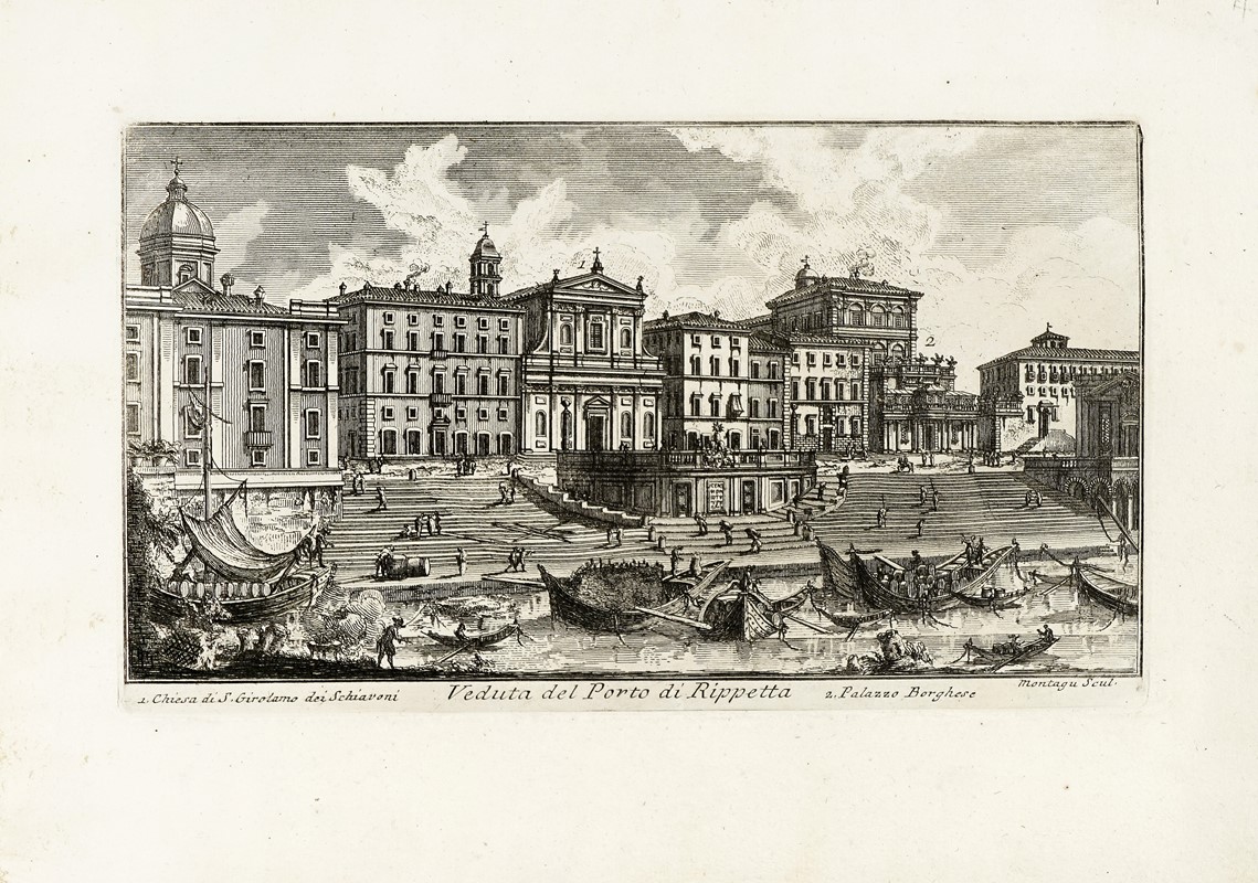 Vedute ed Avanzi dell'antica città di Albalonga ora Albano disegnati da C.o Labruzzi incisi da P....