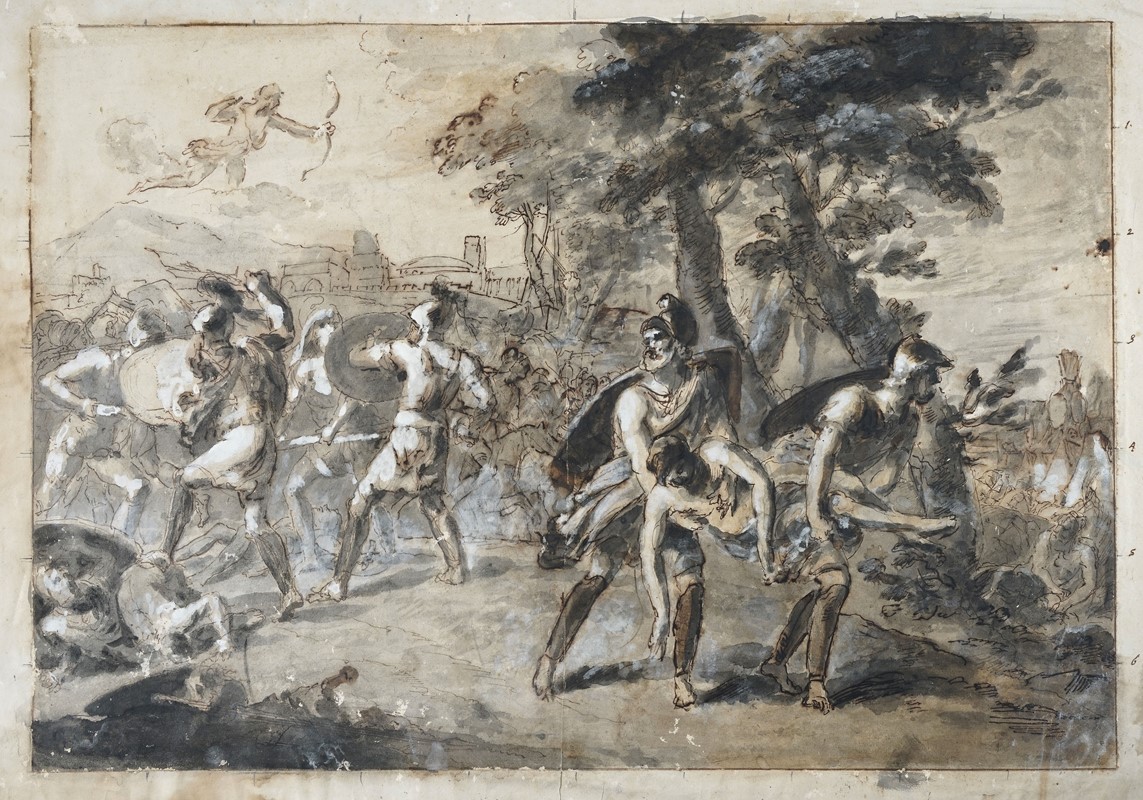 Lotto konvolut di 46 tra incisioni e disegni.