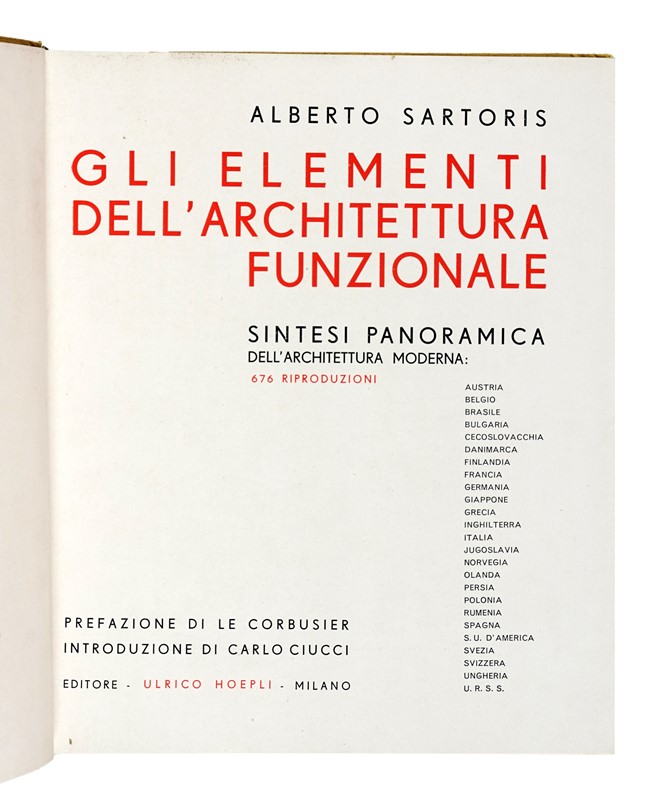 Gli ambienti della nuova architettura.