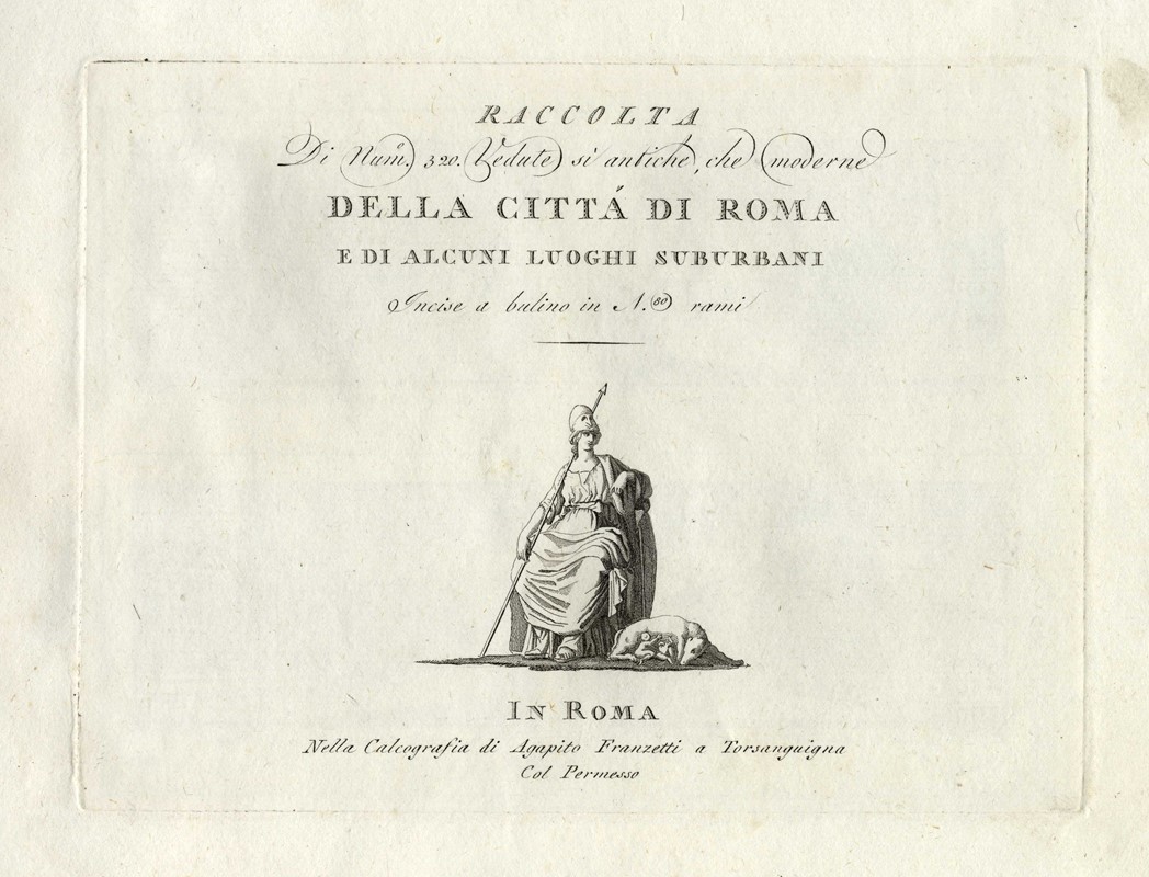 Raccolta di Num.° 320 Vedute sì antiche, che moderne della città di Roma e di alcuni luoghi subur...