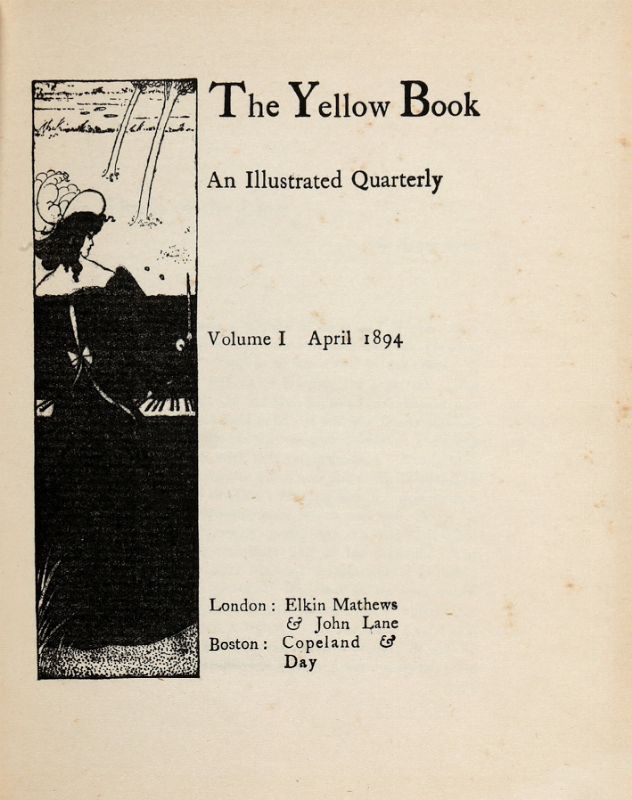 The Yellow Book. An Illustrated Quarterly. Volume I April