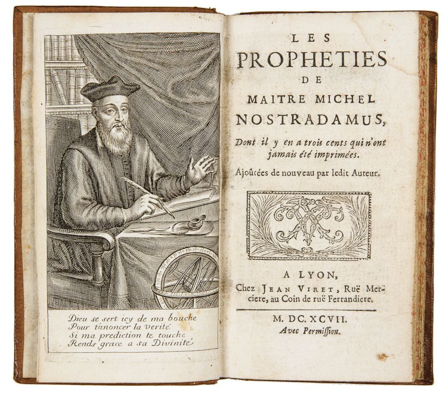 Les propheties de maitre Michel Nostradamus, dont il y en trois cents qui n'ont jamais été ...