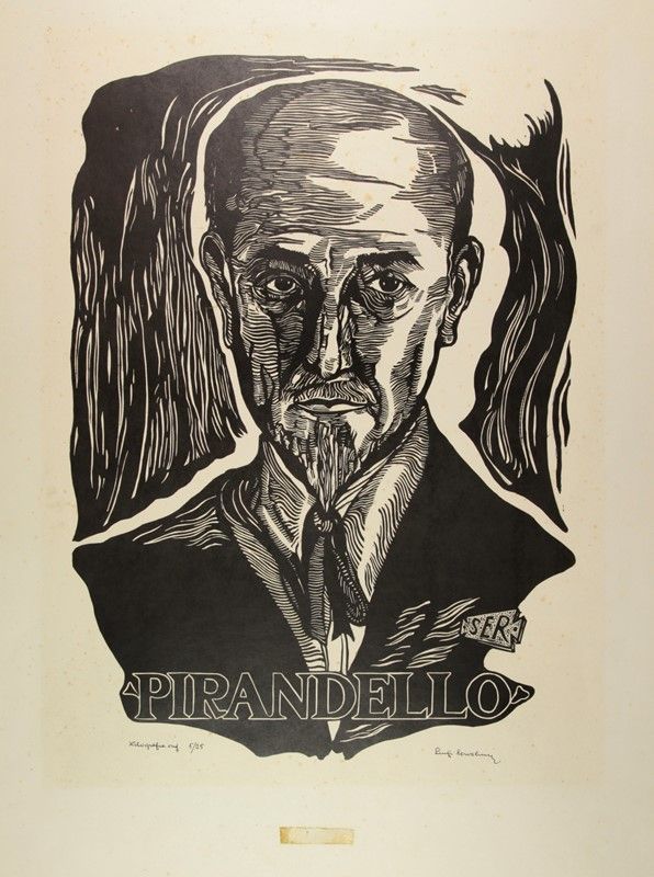 Luigi Servolini (Livorno, 1900 1981) Pirandello. Asta Stampe