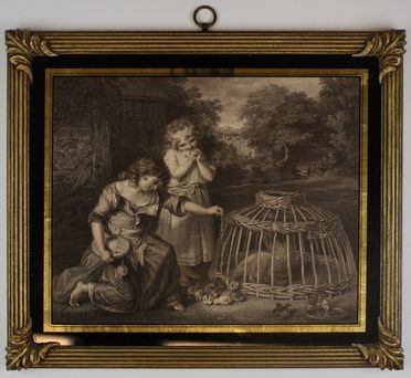  Francesco Bartolozzi  (Firenze, 1728 - Lisbona, 1815) : Bimbe con pulcini.  - Auction Timed Auction: Prints & drawings - Libreria Antiquaria Gonnelli - Casa d'Aste - Gonnelli Casa d'Aste