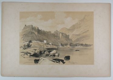  James Harding Duffield  (Depford, 1797 - 1863) : Monaco Coast of Genoa.  - Auction Timed Auction: Prints & drawings - Libreria Antiquaria Gonnelli - Casa d'Aste - Gonnelli Casa d'Aste