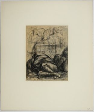  Gianni Vagnetti  (Firenze, 1897 - 1956) : Il sonno dei soldati.  - Asta Asta a tempo: Stampe & disegni - Libreria Antiquaria Gonnelli - Casa d'Aste - Gonnelli Casa d'Aste