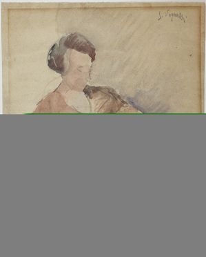  Gianni Vagnetti  (Firenze, 1897 - 1956) : Madre con bambino.  - Asta Asta a tempo: Stampe & disegni - Libreria Antiquaria Gonnelli - Casa d'Aste - Gonnelli Casa d'Aste