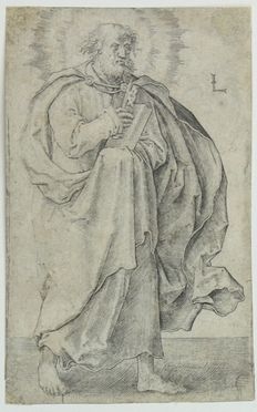  Lucas Van Leyden  (Leida,, 1494 - 1533) : San Pietro.  - Asta Asta a tempo: Stampe & disegni - Libreria Antiquaria Gonnelli - Casa d'Aste - Gonnelli Casa d'Aste
