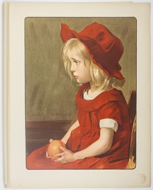  Louise Catherine Breslau  (1856 - 1927) : Fillette à l?orange.  - Asta Asta a tempo: Stampe & disegni - Libreria Antiquaria Gonnelli - Casa d'Aste - Gonnelli Casa d'Aste