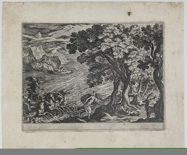  Antonio Tempesta  (Firenze, 1555 - Firenze, 1630) : Nettuno insegue la ninfa Ceyx.  - Auction Timed Auction: Prints & drawings - Libreria Antiquaria Gonnelli - Casa d'Aste - Gonnelli Casa d'Aste