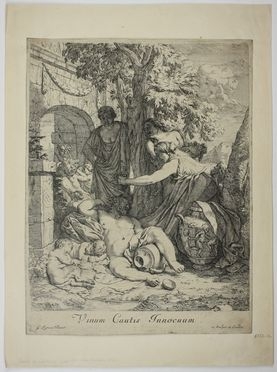  Grard De Lairesse  (Liegi, 1641 - Amsterdam, 1711) : Vinum Cautis Innocuum.  - Asta Asta a tempo: Stampe & disegni - Libreria Antiquaria Gonnelli - Casa d'Aste - Gonnelli Casa d'Aste