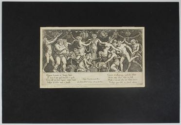 Maestro del Dado  (attivo a Roma,  - 1560) : Baccanale con sacrificio a Priapo.  - Auction Timed Auction: Prints & drawings - Libreria Antiquaria Gonnelli - Casa d'Aste - Gonnelli Casa d'Aste