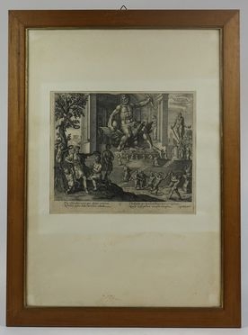  Simon van de Passe  (Colonia,, 1595 - Copenhagen,, 1647) : Olympy Iovis simulachrum. (da Martin de Vosse)  - Asta Asta a tempo: Stampe & disegni - Libreria Antiquaria Gonnelli - Casa d'Aste - Gonnelli Casa d'Aste