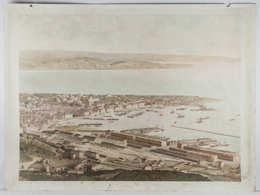 Veduta del porto di Trieste.  - Auction Manuscripts, Books, Autographs, Prints & Drawings - Libreria Antiquaria Gonnelli - Casa d'Aste - Gonnelli Casa d'Aste