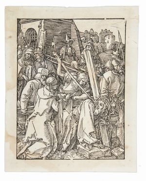  Albrecht Drer  (Norimberga,, 1471 - 1528) : Cristo che porta la croce.  - Auction Manuscripts, Books, Autographs, Prints & Drawings - Libreria Antiquaria Gonnelli - Casa d'Aste - Gonnelli Casa d'Aste
