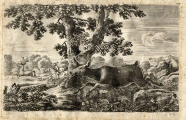  Stefano Della Bella  (Firenze, 1610 - 1664) : Caccia al daino.  - Asta Libri, Grafica - Libreria Antiquaria Gonnelli - Casa d'Aste - Gonnelli Casa d'Aste