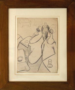  Carlo Erba  (Milano, 1884 - Battaglia dell'Ortigara, 1917) : Caffè concerto.  - Auction Design, Prints & Drawings - Libreria Antiquaria Gonnelli - Casa d'Aste - Gonnelli Casa d'Aste