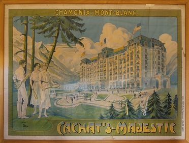  Anonimo del XX secolo : Chamonix - Mont-Blanc. Chachat's Majestic.  - Auction Design, Prints & Drawings - Libreria Antiquaria Gonnelli - Casa d'Aste - Gonnelli Casa d'Aste