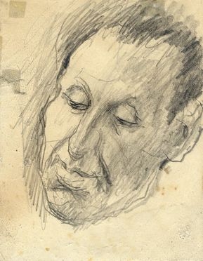  Domenico Rambelli  (Faenza, 1886 - Roma, 1972) : Ritratto maschile.  - Auction Paintings, Prints, Drawings and Fine Art - Libreria Antiquaria Gonnelli - Casa d'Aste - Gonnelli Casa d'Aste