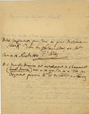  Par Ferdinando : 4 lettere autografe firmate.  - Asta Libri, manoscritti e autografi - Libreria Antiquaria Gonnelli - Casa d'Aste - Gonnelli Casa d'Aste
