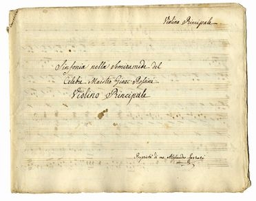  Rossini Gioachino : Sinfonia nella Semiramide [...].  - Asta Libri, manoscritti e autografi - Libreria Antiquaria Gonnelli - Casa d'Aste - Gonnelli Casa d'Aste