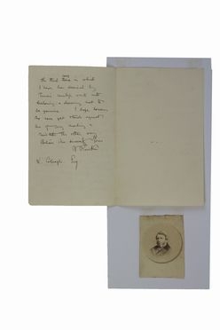  Ruskin John : Lettera autografa firmata inviata al Sig. Colnaghi.  - Asta Libri, manoscritti e autografi - Libreria Antiquaria Gonnelli - Casa d'Aste - Gonnelli Casa d'Aste