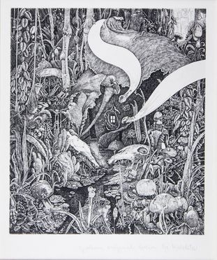  Philippe Mohlitz  (Bordeaux, 1941) : Les abysses.  - Auction Prints, Drawings and Paintings from 16th until 20th centuries - Libreria Antiquaria Gonnelli - Casa d'Aste - Gonnelli Casa d'Aste