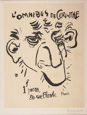  Pierre Bonnard  (Fontenay-aux-Roses, 1867 - Le Cannet, 1947) : L'Omnibus de Corinthe.  - Asta Stampe, Disegni e Dipinti dal XVI al XX secolo - Libreria Antiquaria Gonnelli - Casa d'Aste - Gonnelli Casa d'Aste