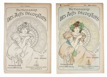  Alphonse Mucha  (Ivan?ice, 1860 - Praga, 1939) : Copertina di Dictionnaire des Arts Dcoratives.  - Auction Prints, Drawings and Paintings from 16th until 20th centuries - Libreria Antiquaria Gonnelli - Casa d'Aste - Gonnelli Casa d'Aste