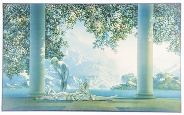  Maxfield Parrish  (Philadelphia, 1870 - Plainfield, 1966) : Daybreak.  - Auction Prints, Drawings and Paintings from 16th until 20th centuries - Libreria Antiquaria Gonnelli - Casa d'Aste - Gonnelli Casa d'Aste