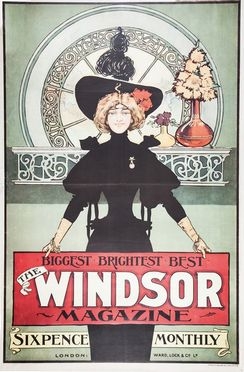  Anonimo dell'inizio del XX secolo : The Windsor Magazine Poster.  - Auction Prints, Drawings and Paintings from 16th until 20th centuries - Libreria Antiquaria Gonnelli - Casa d'Aste - Gonnelli Casa d'Aste