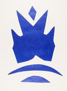  Georges Braque  (Argenteuil, 1882 - Parigi, 1963) : Poissons volants bleus.  - Asta Stampe, Disegni e Dipinti dal XVI al XX secolo - Libreria Antiquaria Gonnelli - Casa d'Aste - Gonnelli Casa d'Aste