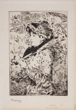  Edouard Manet  (Parigi, 1832 - 1883) : Jeanne: le printemps.  - Auction Prints, Drawings and Paintings from 16th until 20th centuries - Libreria Antiquaria Gonnelli - Casa d'Aste - Gonnelli Casa d'Aste