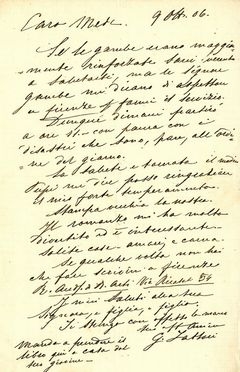  Fattori Giovanni : Lettera autografa firmata.  - Auction Books, Manuscripts & Autographs - Libreria Antiquaria Gonnelli - Casa d'Aste - Gonnelli Casa d'Aste