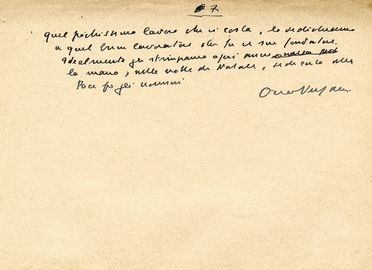  Vergani Orio : Testo in prosa autografo firmato.  - Auction Books, Manuscripts & Autographs - Libreria Antiquaria Gonnelli - Casa d'Aste - Gonnelli Casa d'Aste