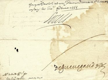  Louis XIV - Re di Francia : Documento firmato da Luigi XIV (firma di segretario).  - Auction Books, Manuscripts & Autographs - Libreria Antiquaria Gonnelli - Casa d'Aste - Gonnelli Casa d'Aste
