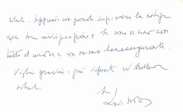  Moro Aldo : Lungo biglietto autografo firmato.  - Asta Libri, Manoscritti e Autografi - Libreria Antiquaria Gonnelli - Casa d'Aste - Gonnelli Casa d'Aste